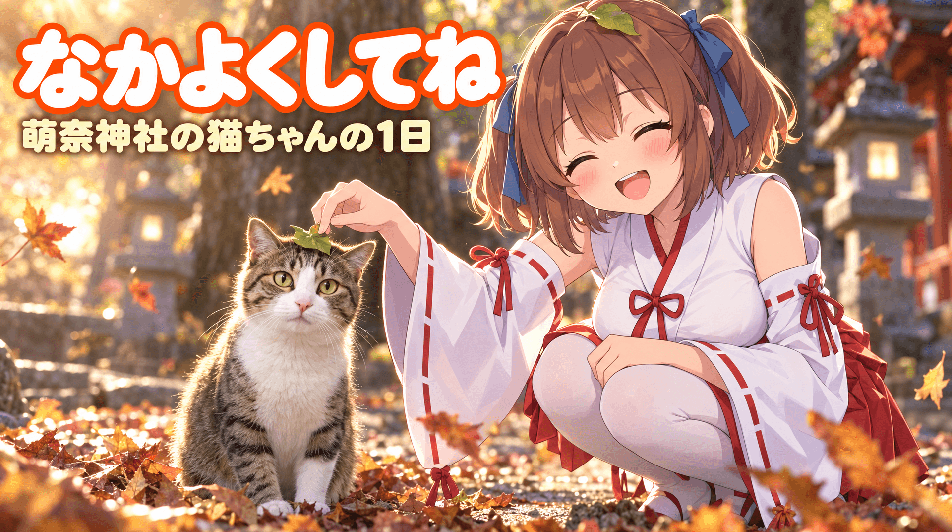 なかよくしてね　〜萌奈神社の猫ちゃんの１日〜