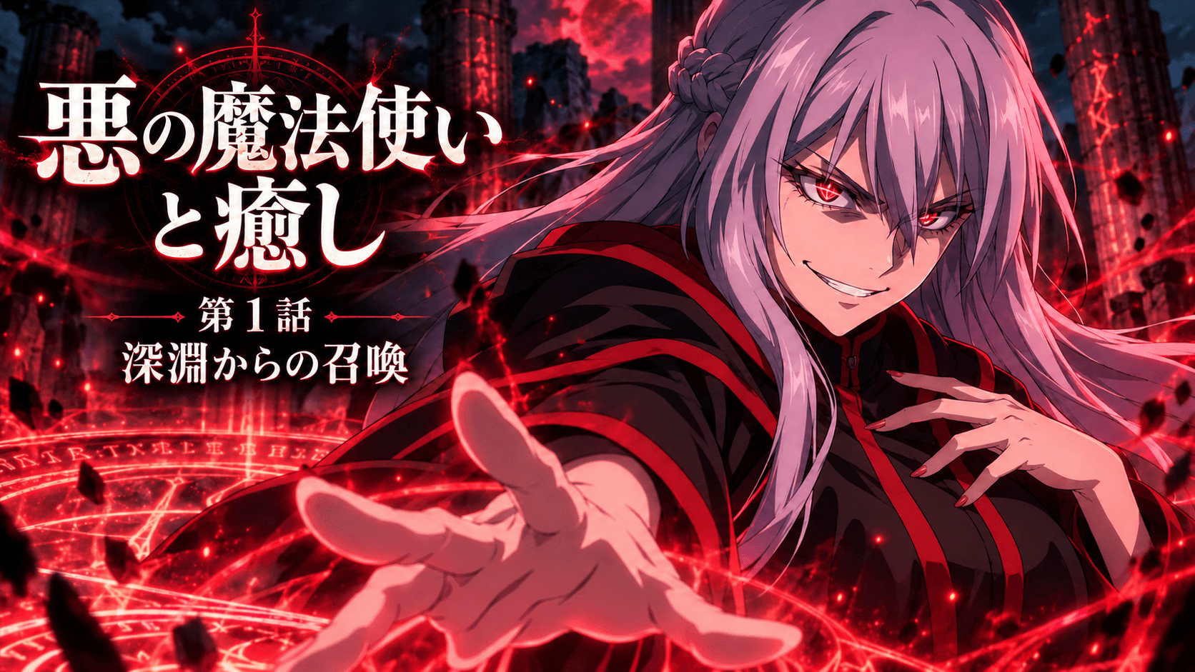 『悪の魔法使いと癒し』　第1話「深淵からの召喚」
