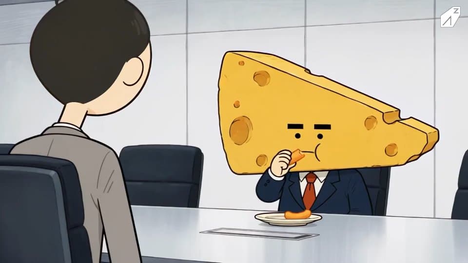架空のお菓子CM「おいチーズ」