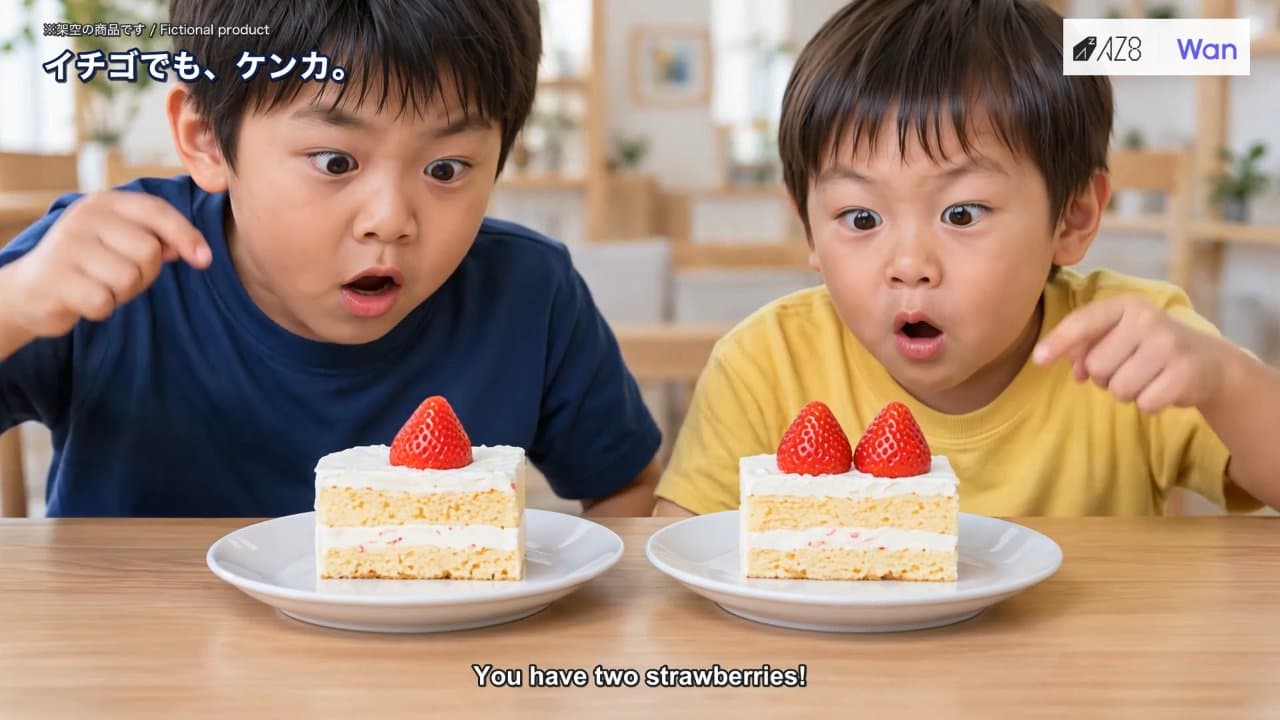 ハンブンコ｜イチゴまで半分こ。おやつの平和を980円で。
