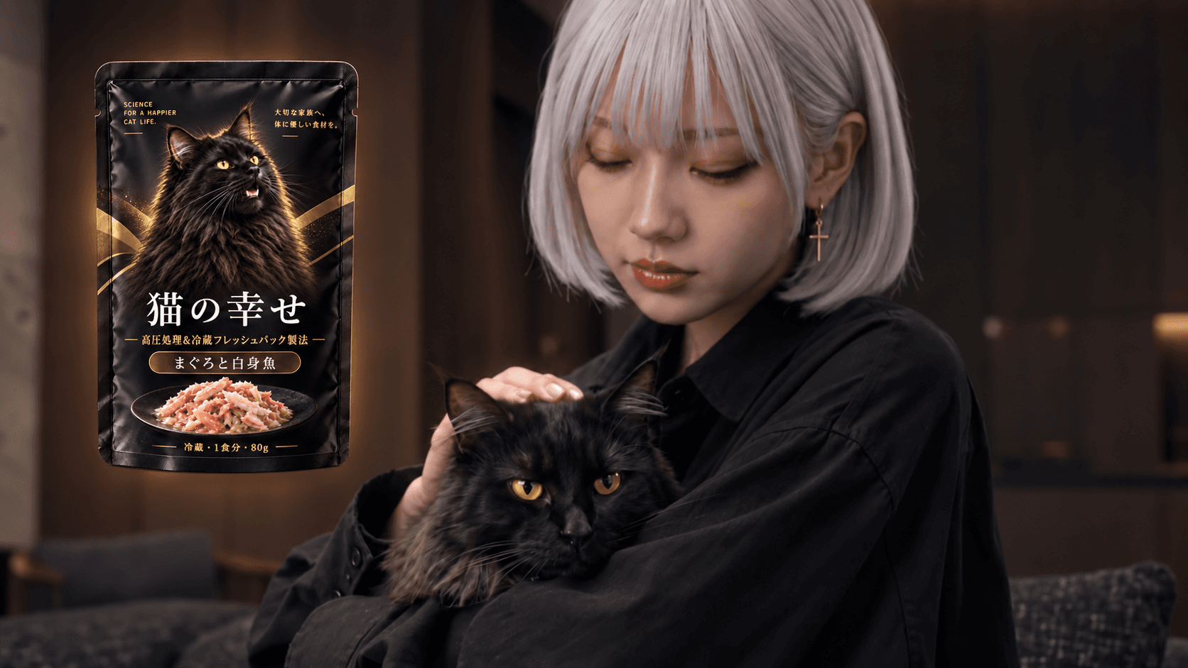 極上キャットフード 『猫の幸せ』 CM