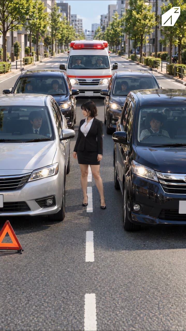 救急車が優先です！