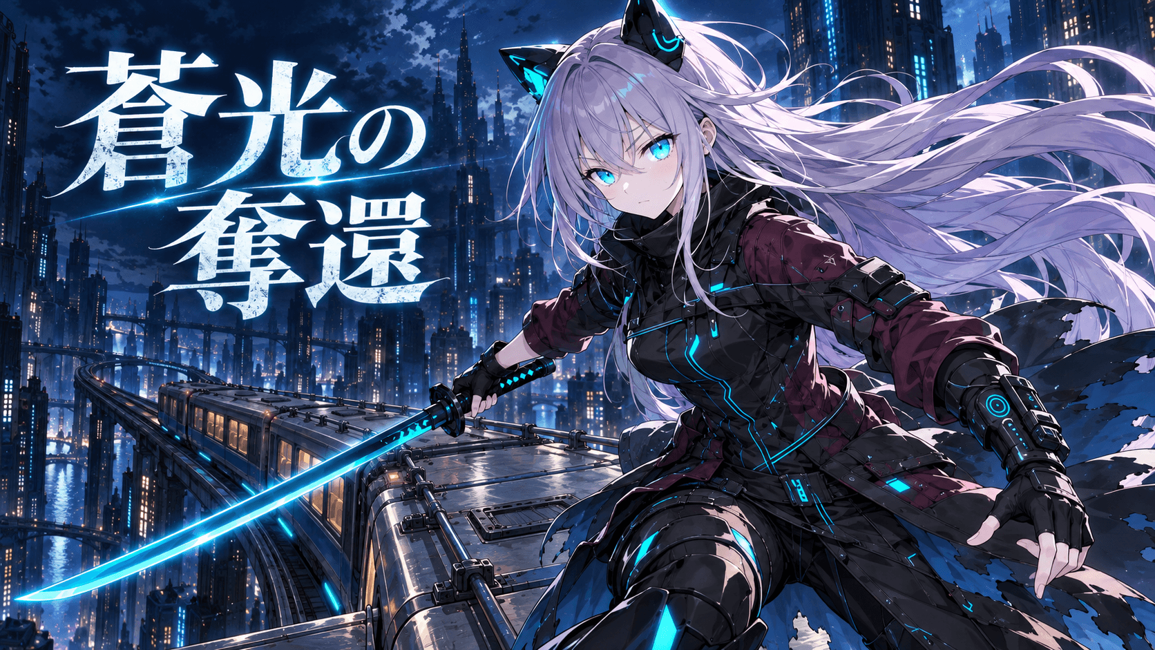 蒼光の奪還｜夜を駆けるSFアクション短編