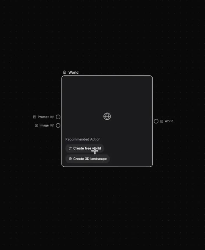 Create a blank world from a 3D World node