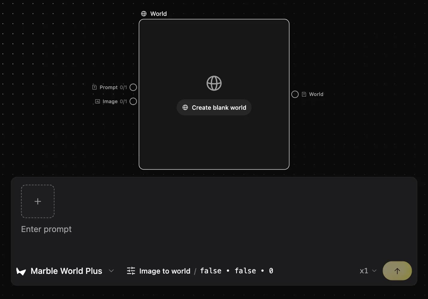 Empty 3D scene node