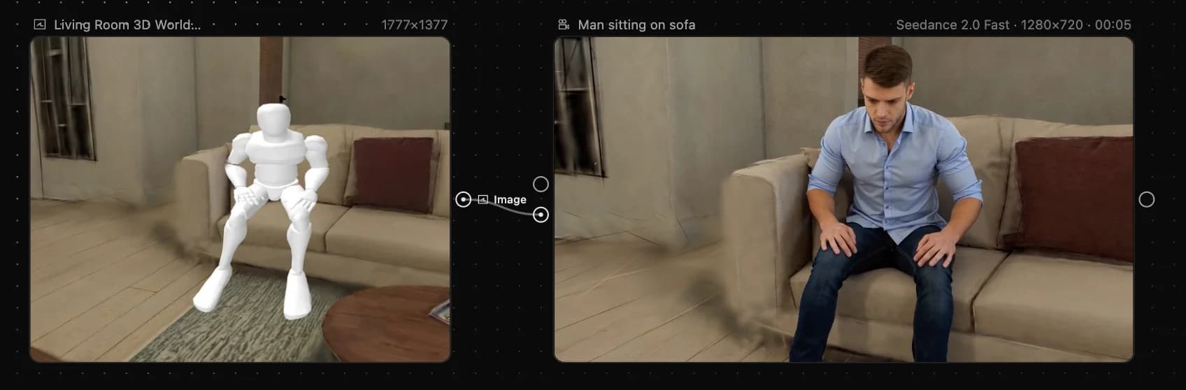 Aggressive new workflow — drive video directly from a 3D auxiliary view