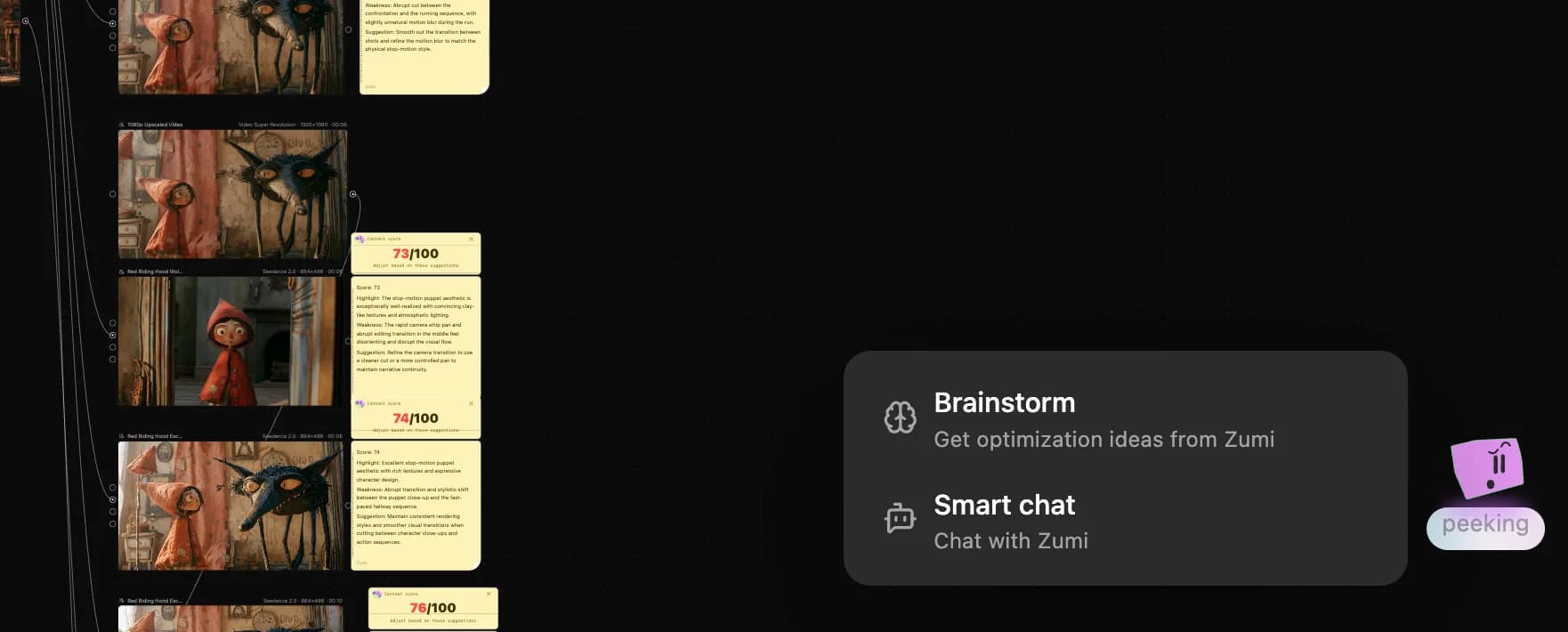 Zumi conversation window