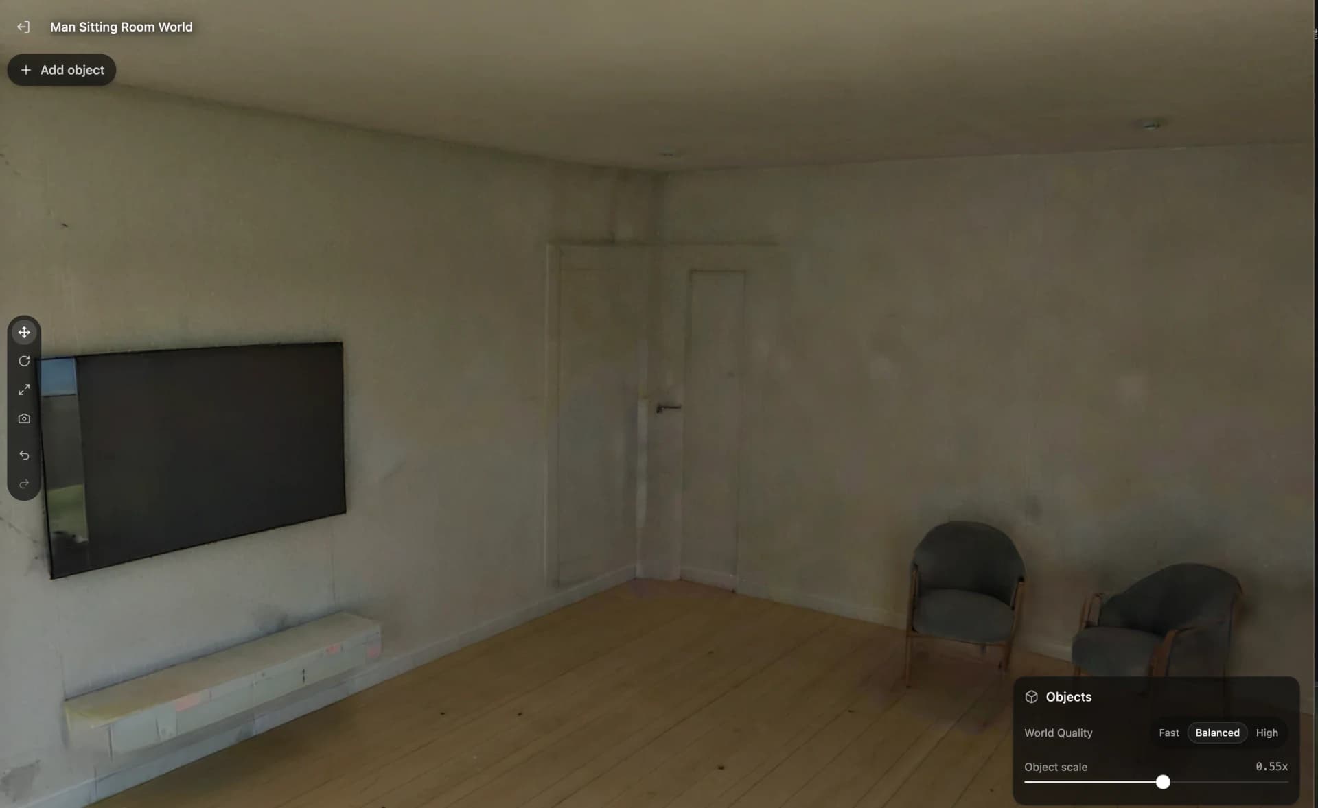 3D scene generated from a prompt